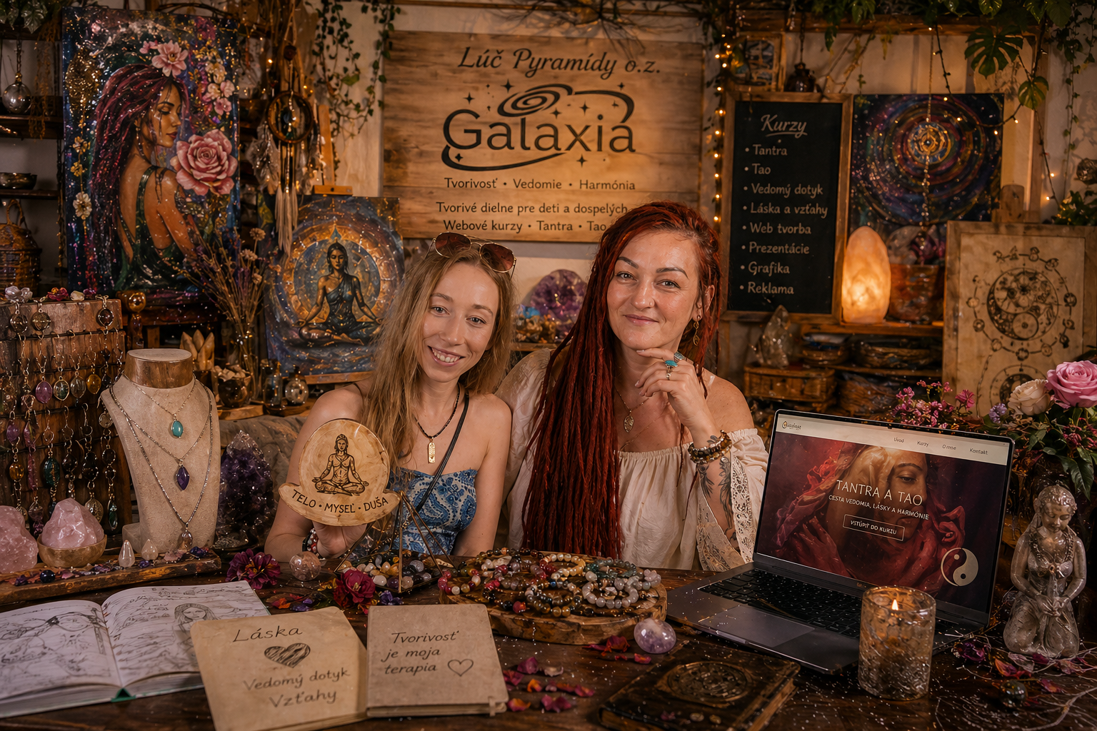 Zakladateľky tvorivých krúžkov GALAXIA v kreatívnom priestore