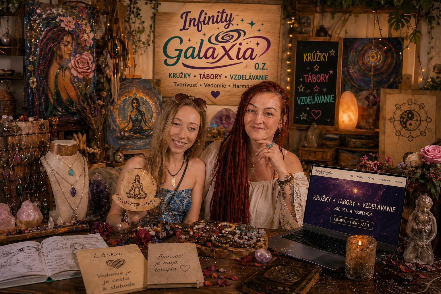Zakladateľky tvorivých krúžkov GALAXIA v kreatívnom priestore
